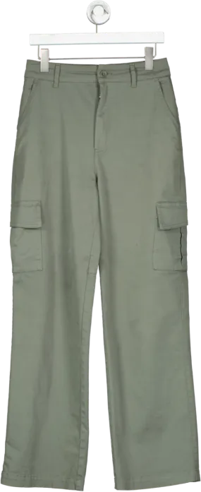 A-DSGN Green Cargo Pocket Trousers UK S