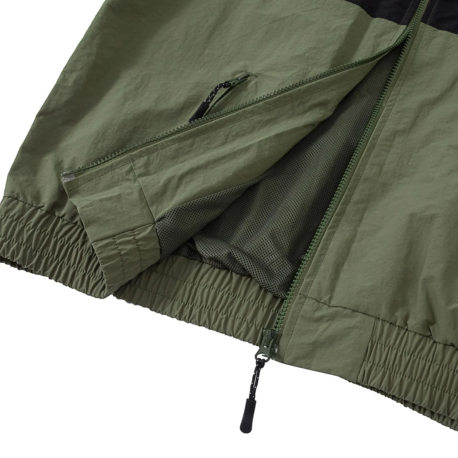 A[S]USL REFLECTIVE LOGO TRACK JACKET-OLIVE