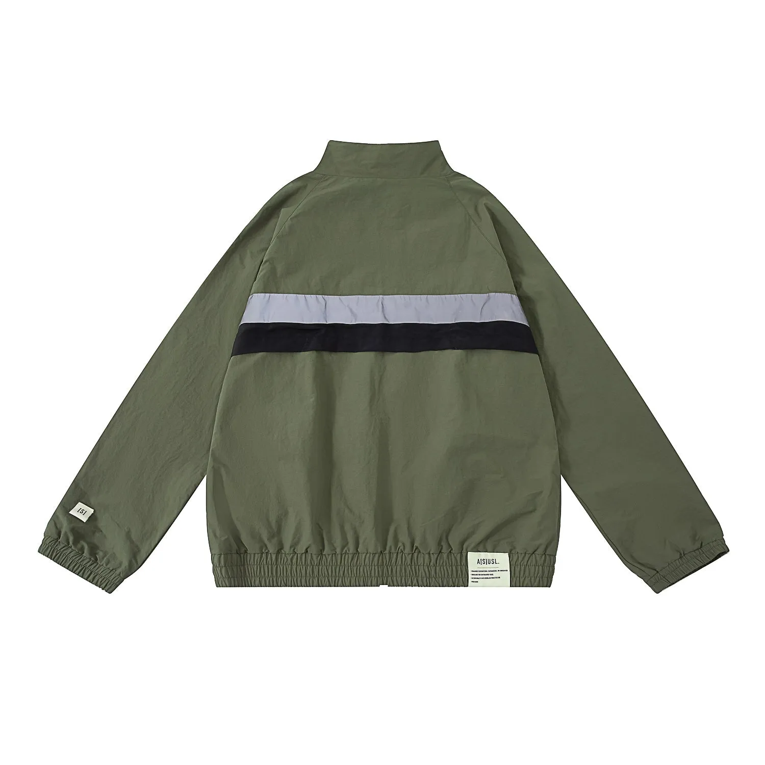 A[S]USL REFLECTIVE LOGO TRACK JACKET-OLIVE