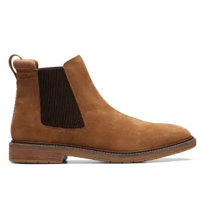 Clarks Clarkdale Hall Cognac Suede