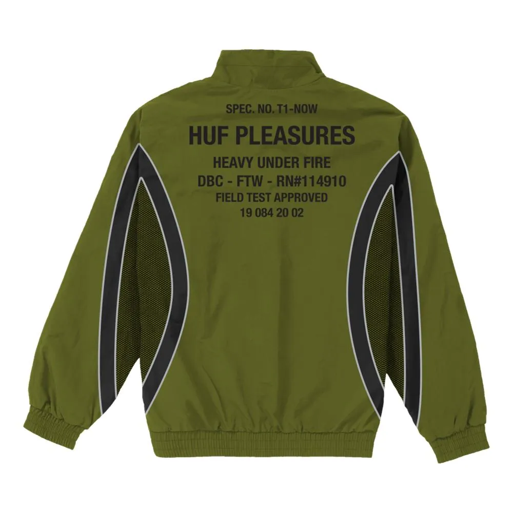 HUF DARTON TRACK JACKET-GREEN