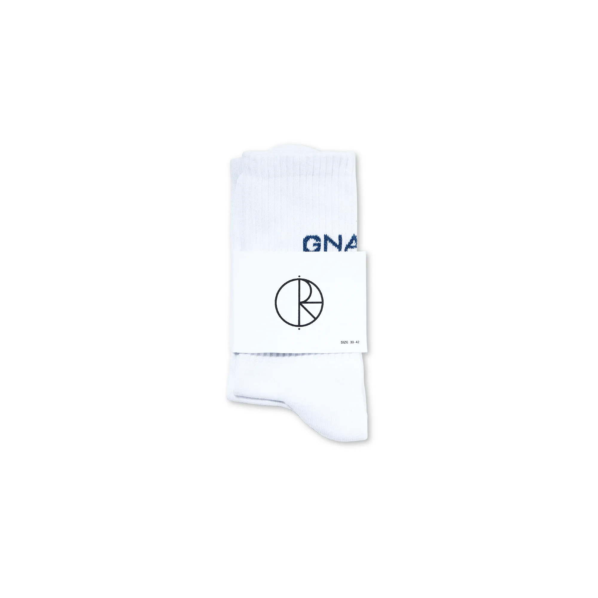Polar Skate Co Gnarly Huh! Socks White/Navy
