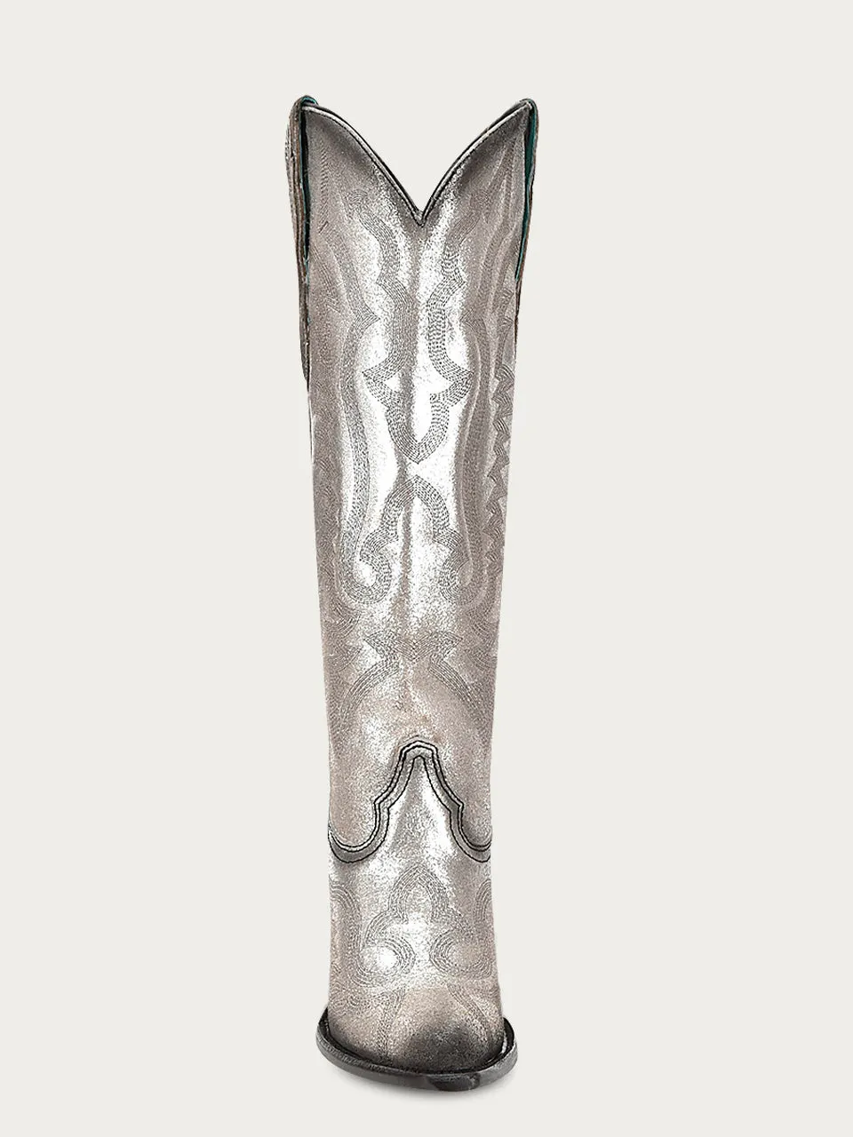 Z5224 - WOMEN'S EMBROIDERY SILVER POINTED TOE COWBOY BOOT